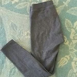 Gray Fleece Lined Leggings